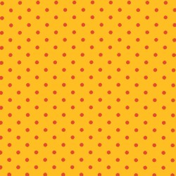 Polka Dot Stof - Geel / oranje 7mm