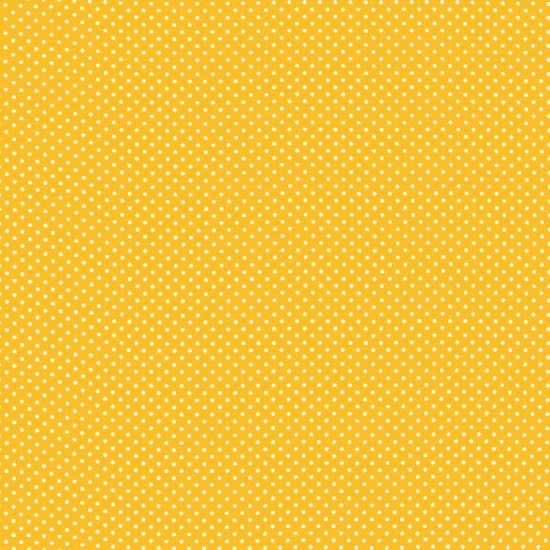 Polka Dot Fabric - Yellow / White 2mm