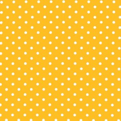 Polka Dot Fabric - Yellow / White 7mm