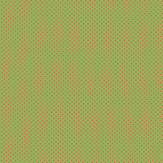 Polka Dot Fabric - Lime / Orange 2mm