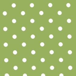 Polka Dot Fabric - Lime / White 18mm