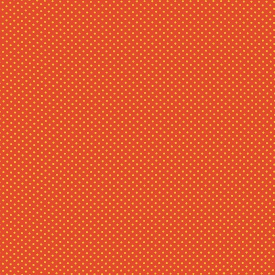 Polka Dot Fabric - Orange / Yellow 2mm