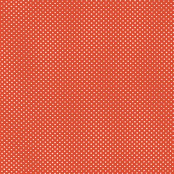 Polka Dot Fabric - Orange / White 2mm