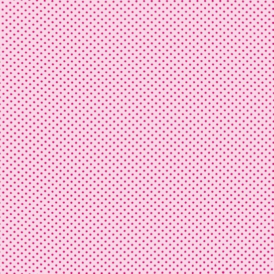 Polka Dot Fabric - Pink / Fuchsia 2mm