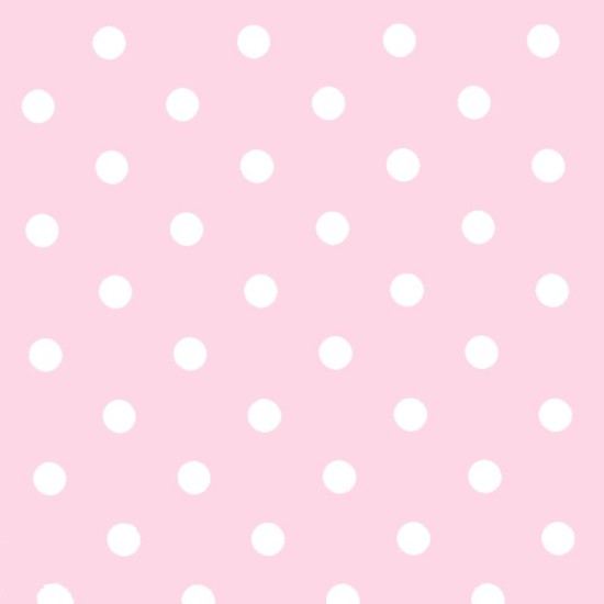 Polka Dot Fabric - Pink / White 18mm | The fabric baron