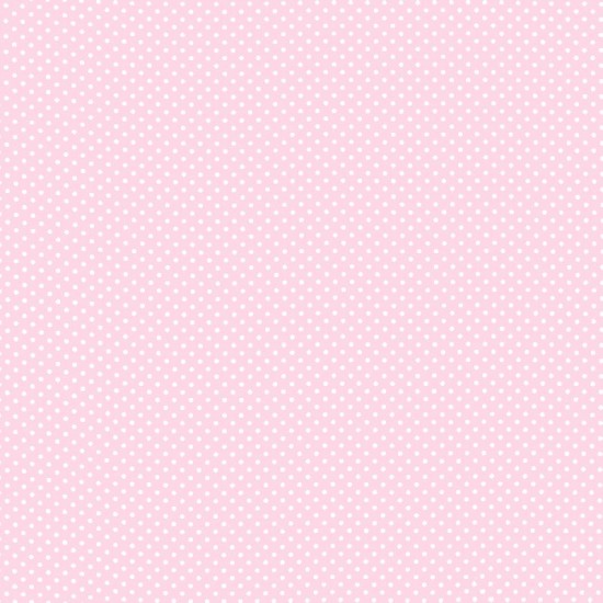 Polka Dot Fabric - Pink / White 2mm