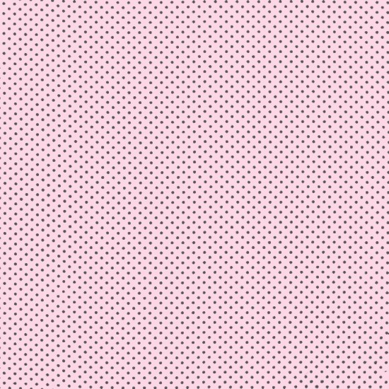Polka Dot Fabric - Pink / Grey 2mm