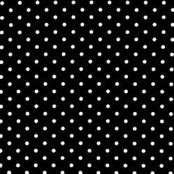 Polka Dot Fabric - Black / White 7mm