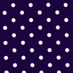 Polka Dot Fabric - Purple / White 18mm