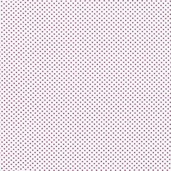 Polka Dot Fabric - White / Fuchsia 2mm