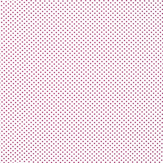 Tupfen-Stoff - Weiß / pink 2mm