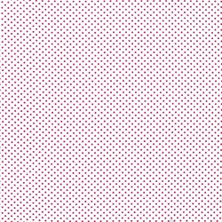 Polka Dot Fabric - White / Red 2mm