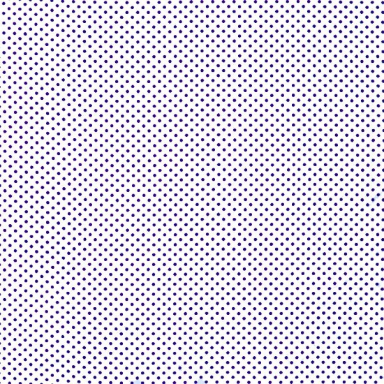 Tissu à pois - Blanc / violet 2mm