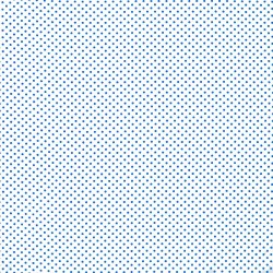 Polka Dot Fabric - White / Cobalt 2mm