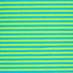 Cotton Stripes - Aqua Lime 5mm
