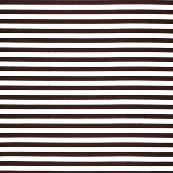 Cotton Stripes - Brown White 5mm