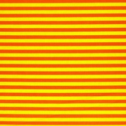 Cotton Stripes - Yellow Orange 5mm