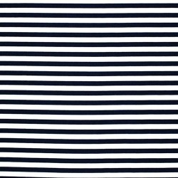 Cotton Stripes - Navy White 5mm