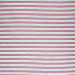 Cotton Stripes - Pink White 5mm