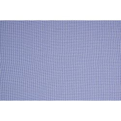 Gingham And Flower Flock - Cobalt White
