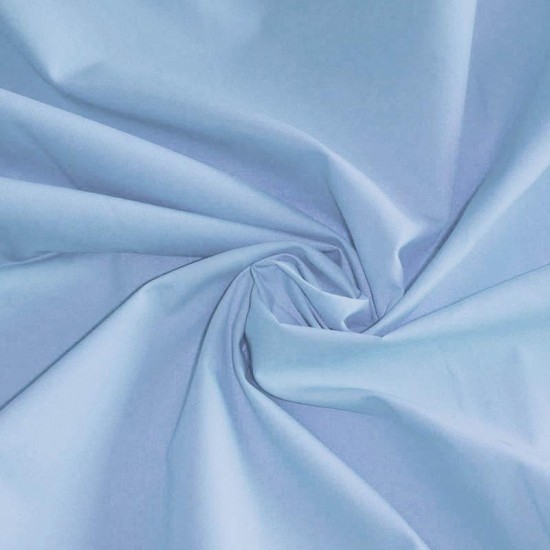 Poplin Cotton Fabric Light Blue