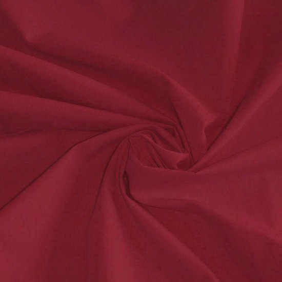 Poplin Cotton Fabric Bordeaux