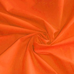 Poplin Cotton Fabric Orange