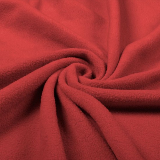 Tissu Polaire - Rouge