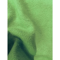 Cotton Fleece Fabric (Sherpa) Lime