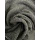 Cotton Fleece Fabric (Sherpa) Melee Medium Gray