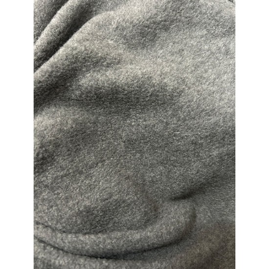Cotton Fleece Fabric (Sherpa) Melee Medium Gray
