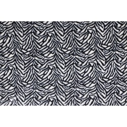 Faux Fur Fabric - Zebra Black OffWhite