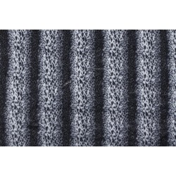 Faux Fur Fabric - Snow Lynx Grey OffWhite