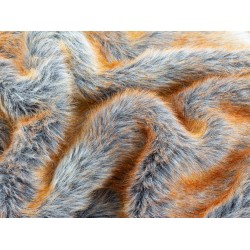 Faux Fur Fabric - Gray Brique Fox