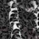 Kunstfell Stoff - Leopard grau OffWhite