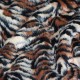Tissu Fausse Fourrure - Tigre brun Beige