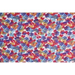 Cotton Satin Fabric - Intensely Red