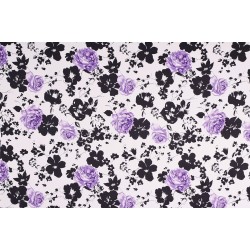 Cotton Satin Fabric - Rose Purple
