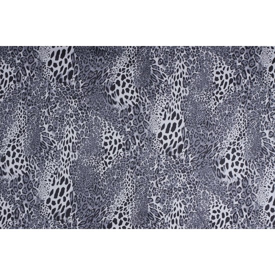 Cotton Satin Fabric - Panther Gray