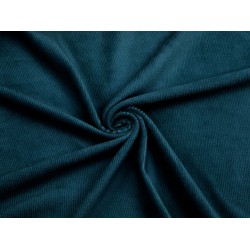 Rib Velvet Jersey (S) - Petrol Blue