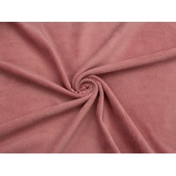 Rib Velvet Jersey (S) - Old Pink