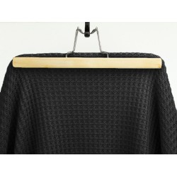 Waffle Cotton Knitted - Black