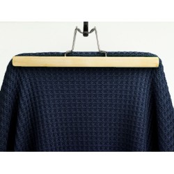Waffle Cotton Knitted - Navy Blue