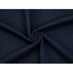 Waffle Cotton Knitted - Navy Blue