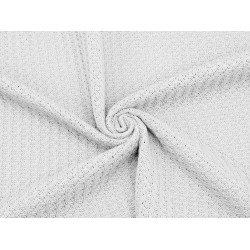 Waffle Cotton Knitted - White