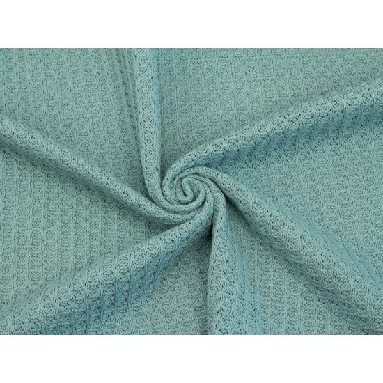 Waffle Cotton Knitted - Sea Green