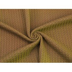 Waffle Cotton Knitted - Ocher Yellow
