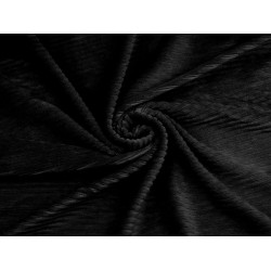 Rib Velvet Jersey (M) - Black