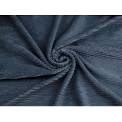 Rib Velvet Jersey (M) - Jeans Blue