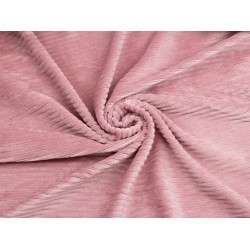 Rib Velvet Jersey (M) - Old Pink